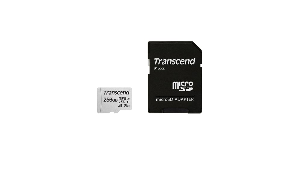 TS256GUSD300S-A Transcend 256 GB MicroSD Micro SD Card, Class 10