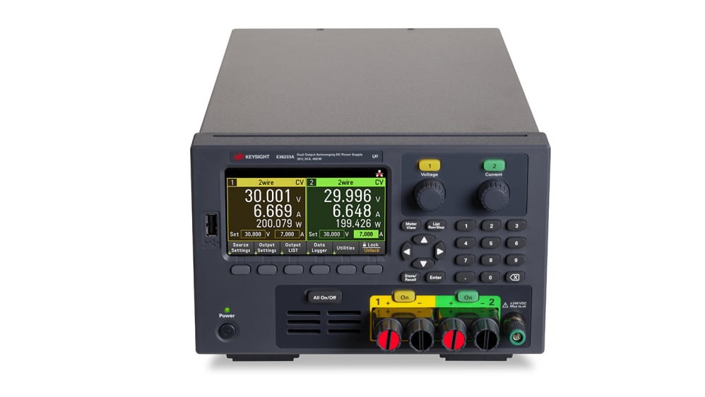 E36233A | Keysight TechnologiesE36200 ベンチ電源, 2出力, 0 → 30V