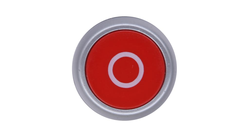 Tête de bouton poussoir RS PRO Rouge, Ø découpe 22mm, Retour par ressort