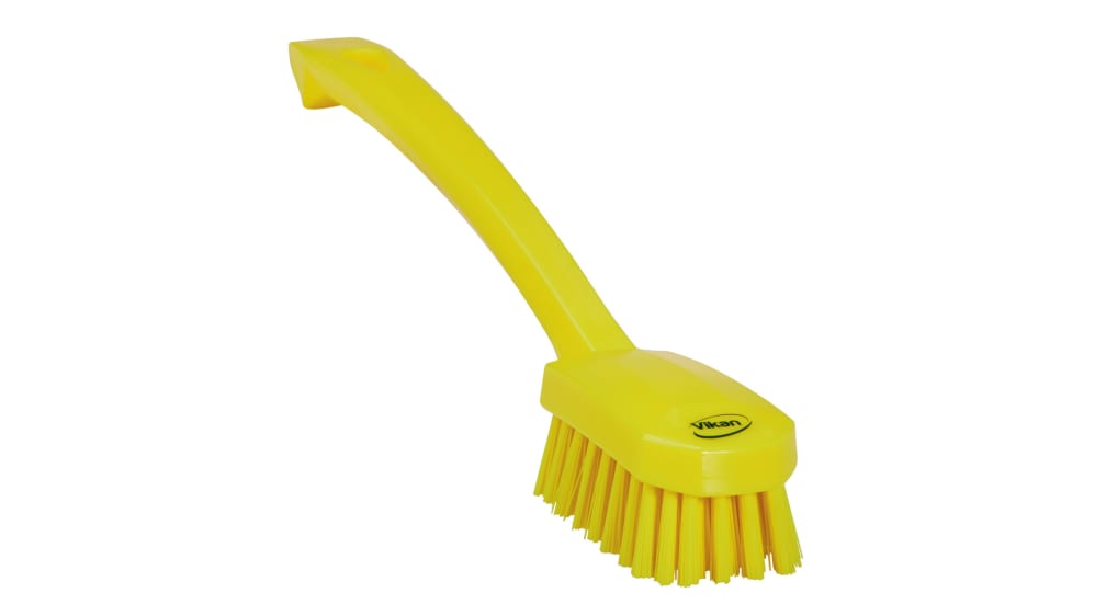 Vikan Medium Bristle Yellow Scrubbing Brush 22mm bristle length