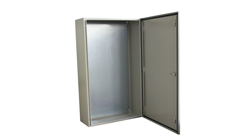 RS PRO Steel Wall Box, IP66, 400 mm x 400 mm x 250mm