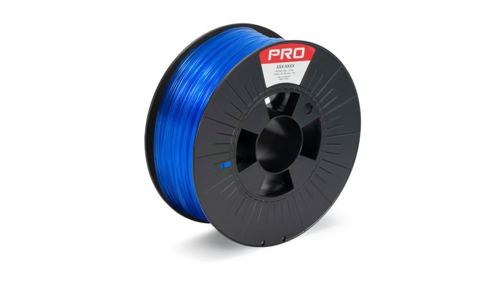 Filament pour imprimante 3D RS PRO, PET-G, Ø 1.75mm, Bleu