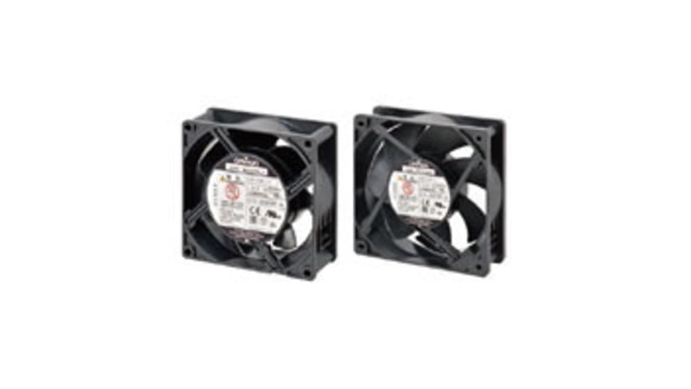 オムロン 軸流ファン 電源電圧：100 → 240 V AC, AC, 92 x 92 x 38mm