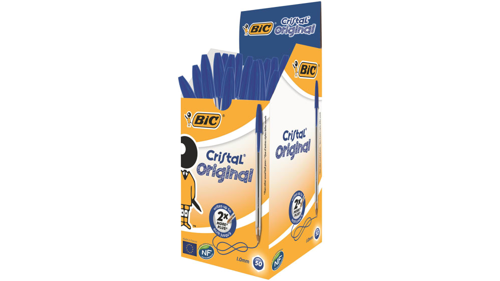 8373602 BIC Blue Ball Point Pen, mm Tip Size RS