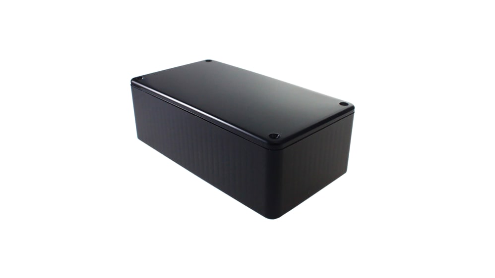 RS PRO General Purpose Moulded Enclosure Series Black ABS General