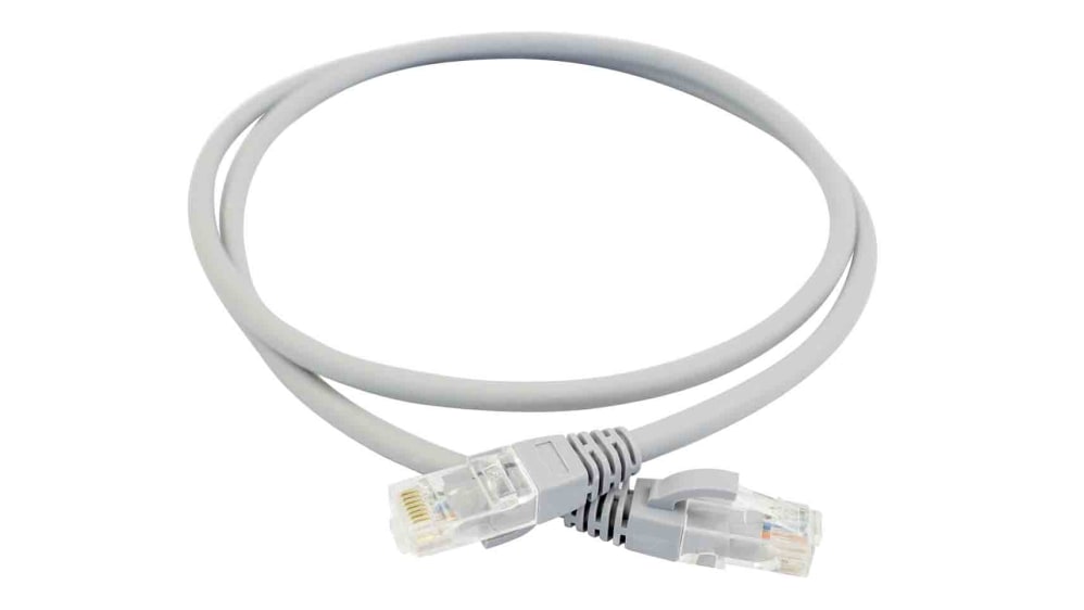 Câble Ethernet catégorie 6a U/FTP RS PRO, Gris, 1m LSZH Avec connecteur  LSZH