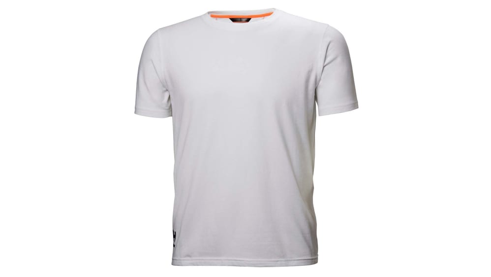 79198_900-M, Camiseta de manga corta para hombre Helly Hansen, de Algodón,  de color Blanco, talla M