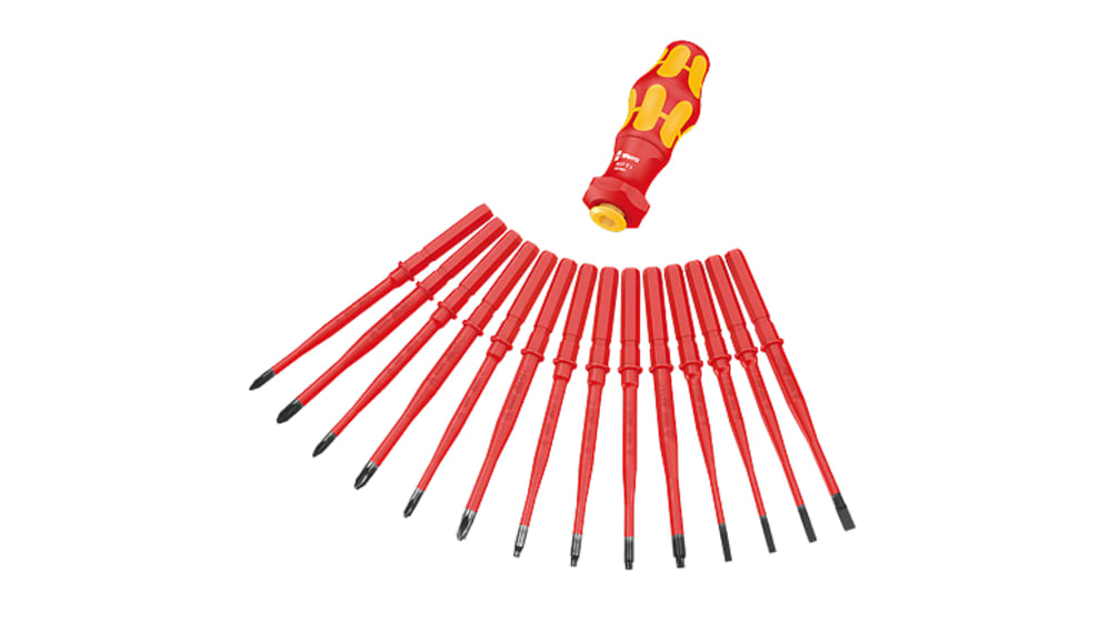 Wera ドライバーセット 差替式絶縁ドライバセット 16個 05057484001 | RS