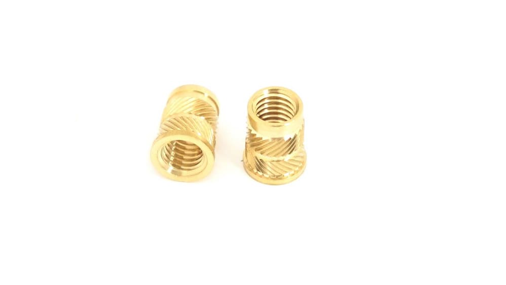 RS PRO, M4 Brass Threaded Insert diameter 5.6mm Depth 7.95mm