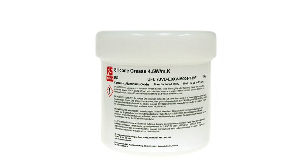 Graisse Silicone RS PRO, Boîte de 1 kg