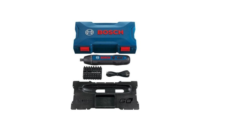 Tournevis sans fil Bosch Professional Bosch GO (avec jeu d'embouts de 25  pièces, câble