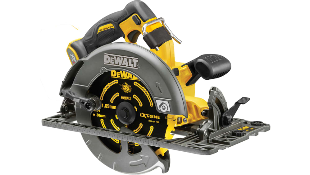 Sierra circular DeWALT DCS579NT-XJ a batería (batería no incluida),  5800rpm, diám. de hoja 190mm, husillo 30mm