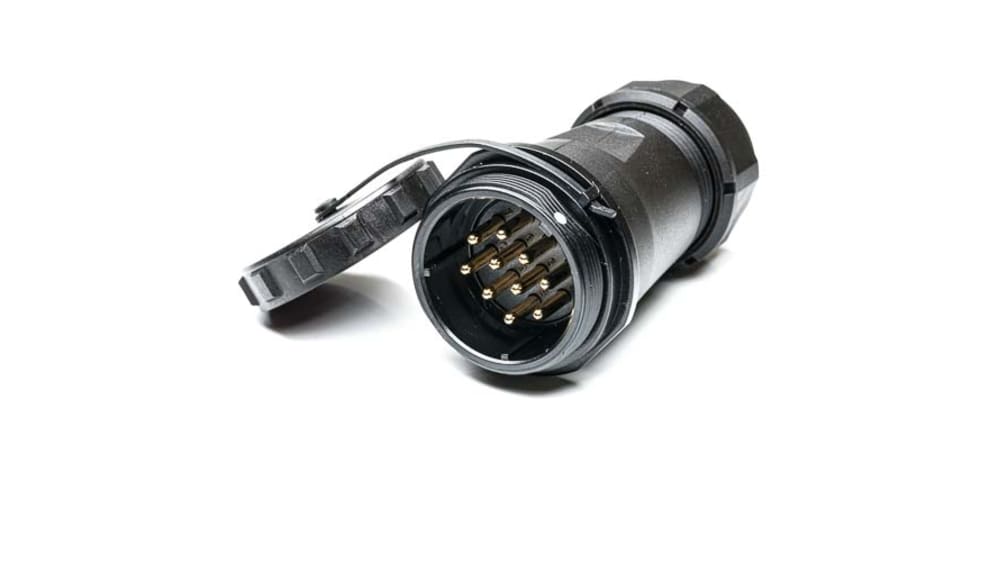 RS PRO オス 丸型コネクタ, 10極 ソケット, ケーブル IP68 SP29