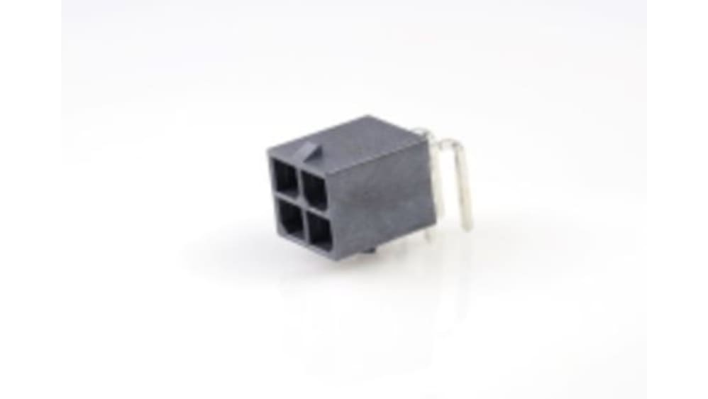 768250004 | Molex Mega-Fit Series Right Angle PCB Header, 4