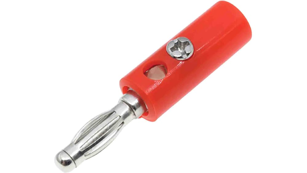 Conector Banana Macho Rojo - INTESC