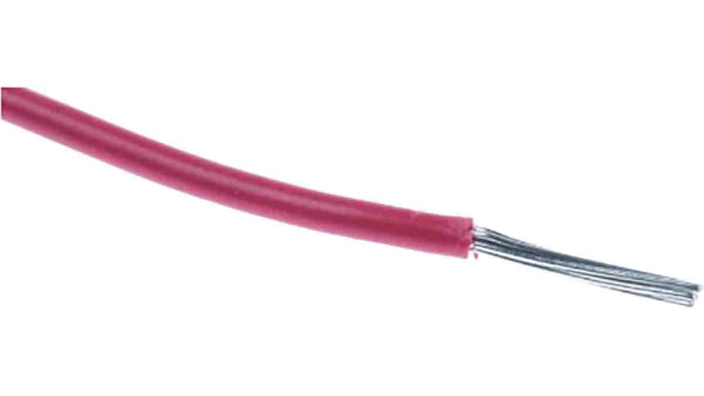 RS PRO Red 1.32 mm² Hook Up Wire, 16 AWG, 1C, 305m, PVC Insulation
