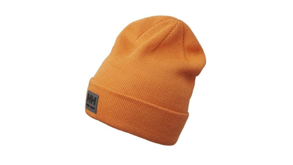 79811_290-STD | Helly Hansen Orange Acrylic Knitted Beanie | RS