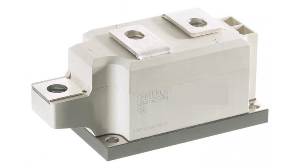 Semikron Danfoss サイリスタモジュール, SCR, 305A, 1600V Semikron Danfoss サイリスタモジュール, SCR, 305A, 1600V