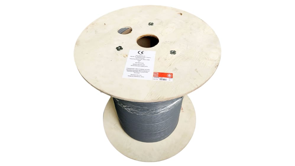 RS PRO Cat7 イーサネットケーブル, 100m, グレー, S/FTP | RS