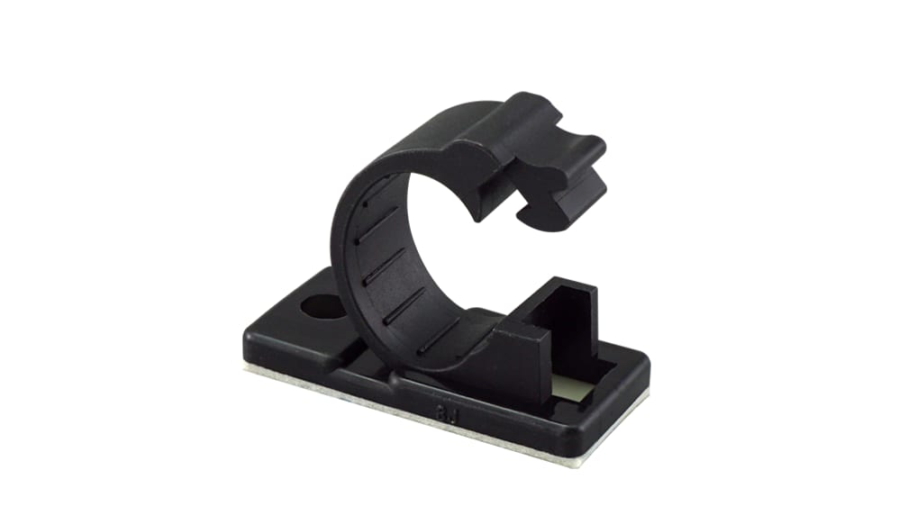 RS PRO Black Nylon C-clip, 12mm Max. Bundle | RS
