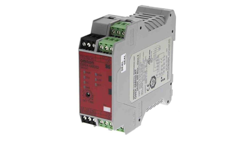 オムロン セーフティリレー, 24V dc, 速度 / 停止状態の監視 オムロン セーフティリレー, 24V dc, 速度 / 停止状態の監視