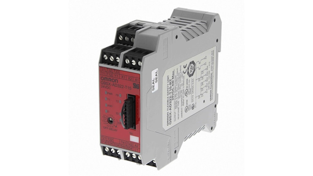 オムロン セーフティリレー, 24V dc, 安全接点:3, タイム オムロン セーフティリレー, 24V dc, 安全接点:3, タイム