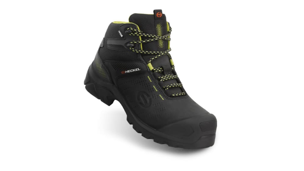 黒いバックル付き安全靴　25.5 未使用 Heckel ミドルカット安全靴 MACSOLE ADVENTURE 3.0, 黒, 複合 メンズ 8