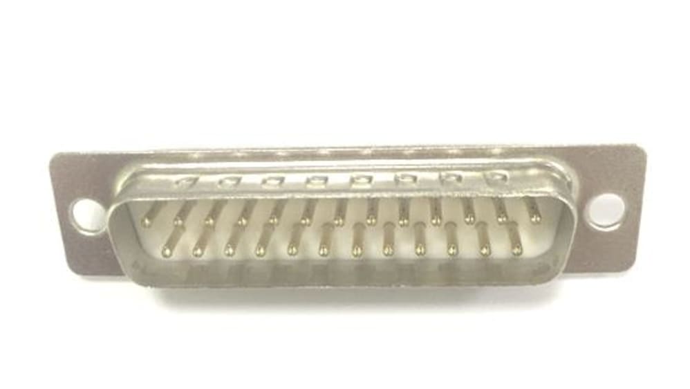 RS PRO 25 Way Straight 2.77 mm Pitch Panel D-Sub Connector, with