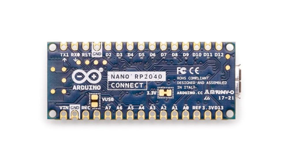 Collegamento Arduino Nano RP2040 Arduino