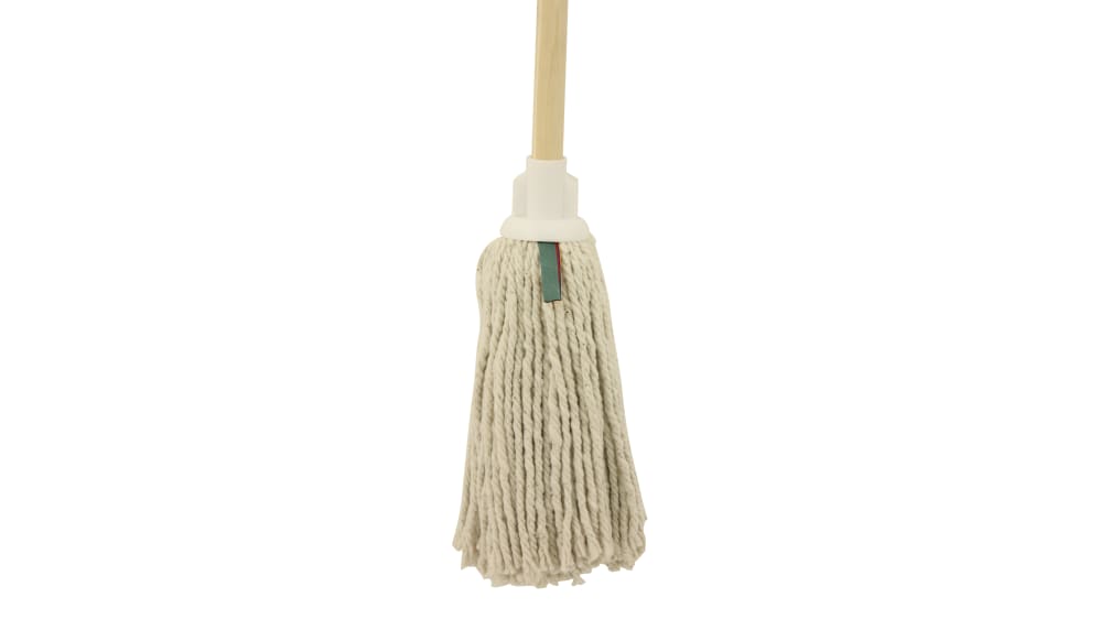 RS PRO 12oz White Yarn Mop Head for use with Aluminium and Wooden