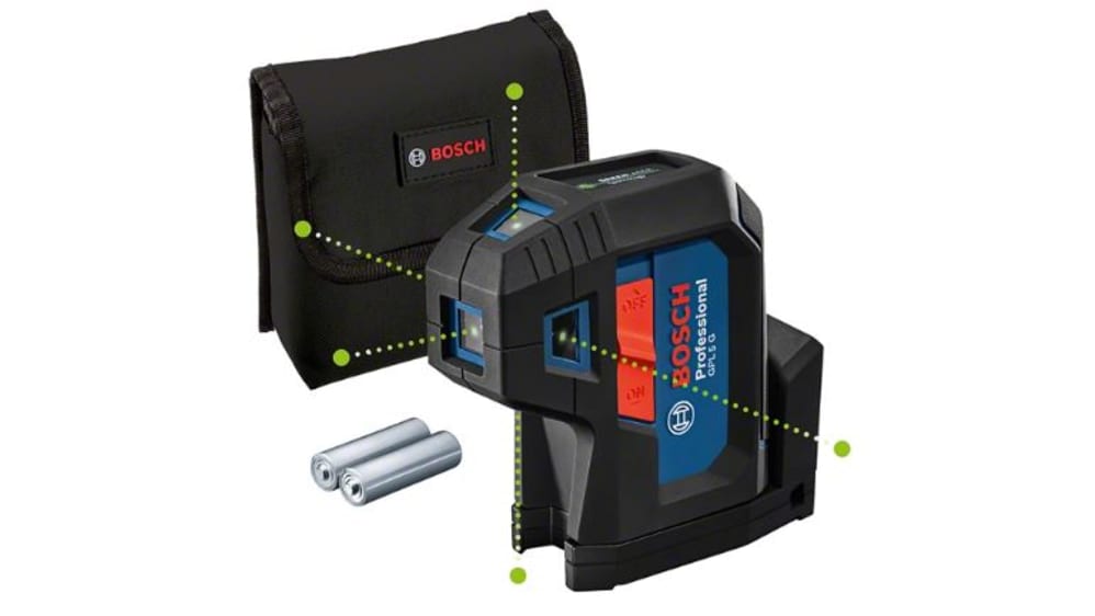 0601066P00, Niveau Laser Bosch laser Vert précision ± 0.35mm/m, pour  Intérieur , auto-nivelant