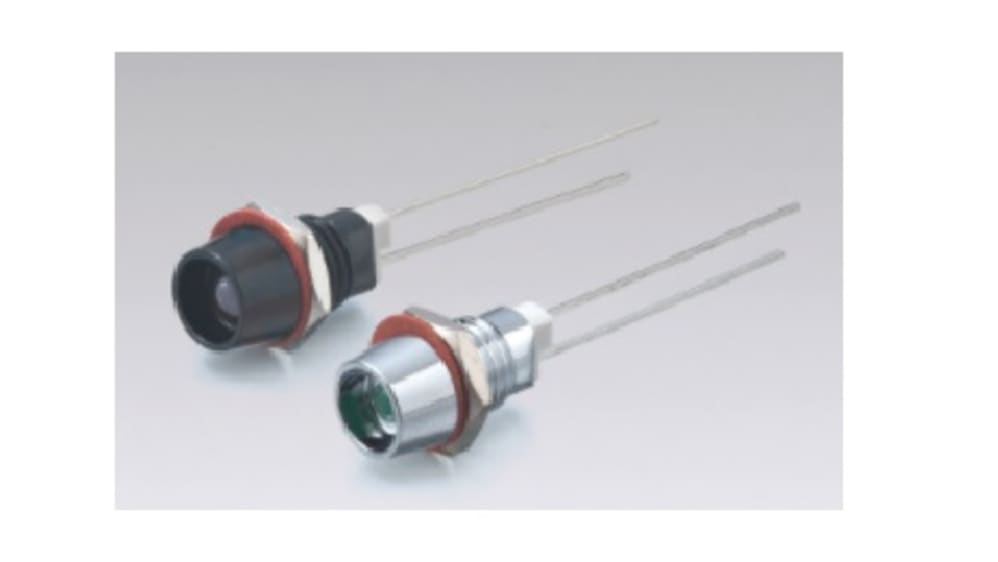 サトーパーツ 表示灯, 3 → 24V dc, 赤, 実装ホールサイズ:8mm, DB-10