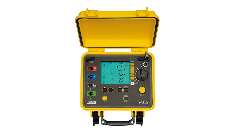 P01126504 | Chauvin Arnoux Earth Tester, 400 kΩ Blinking 600V | RS