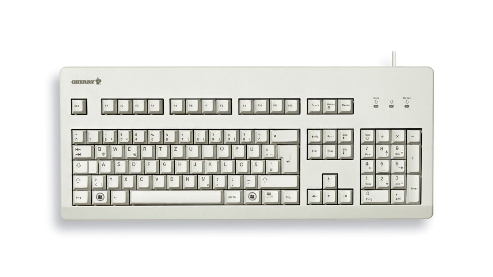 Cherry キーボード G80-3000 ワイヤード, キー配列：QWERTY (英国) PS2