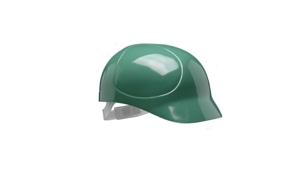 Centurion Safety Green Standard Peak Bump Cap, HDPE Protective Material