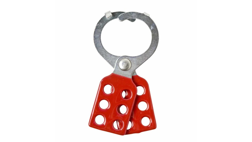 ENDS and MEANS、alwayth、JHAKX、propsstore 105719 | Brady Red 6-Lock Steel Lockout Hasp, 8.51mm Shackle | RS