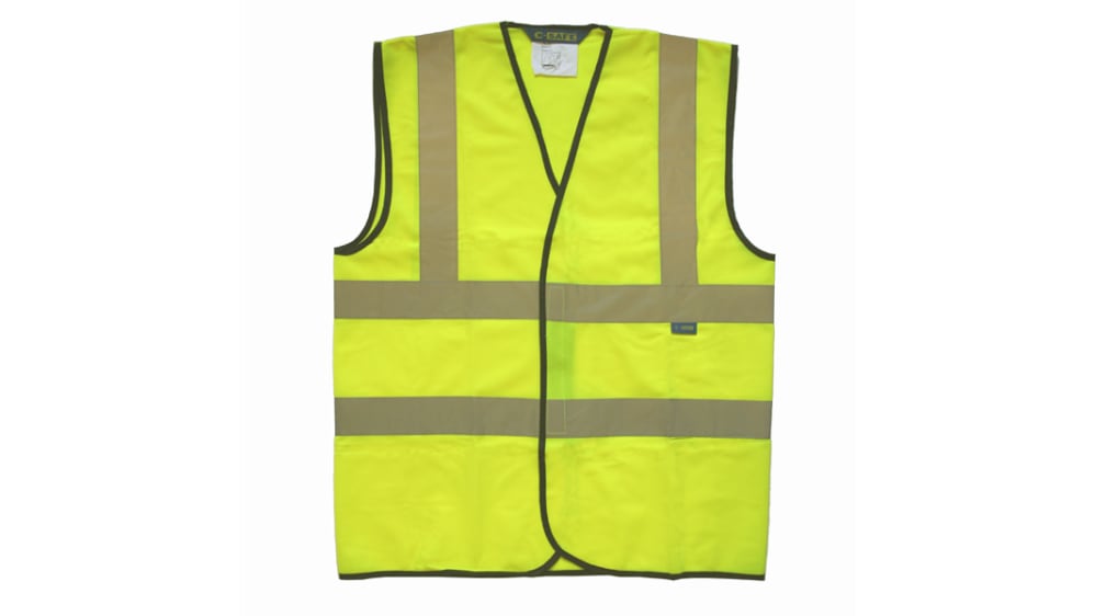 HVW03 – XL, C-Safe Yellow Hi-Vis Hi Vis Vest, X Large