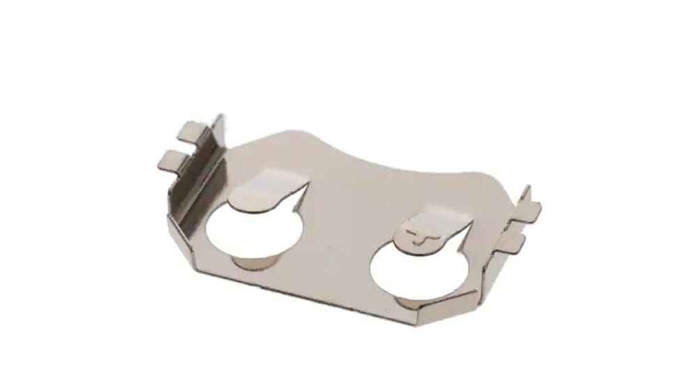 Clip per batteria CR2032 superficiale, contatti Linguetta