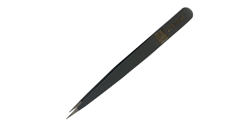 RS PRO ピンセット, 低炭素オーステナイト鋼, 抗酸耐性あり, 超