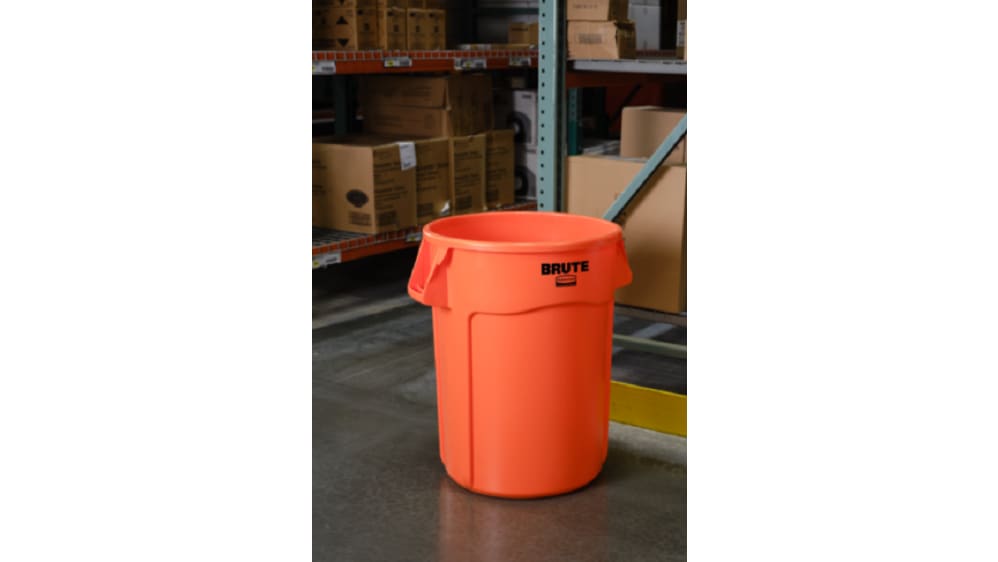 Poubelle Orange 18 litres avec poignée HAN 18190-51 Tri des déchets papier