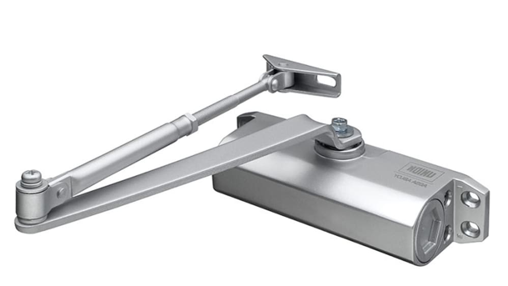 Gate Closer EAI Door Closer Overhead Suit Fire Doors Universal Dual Handed Push Or Pull Side - Power Size 3 - Pol Chrome Gate Spring