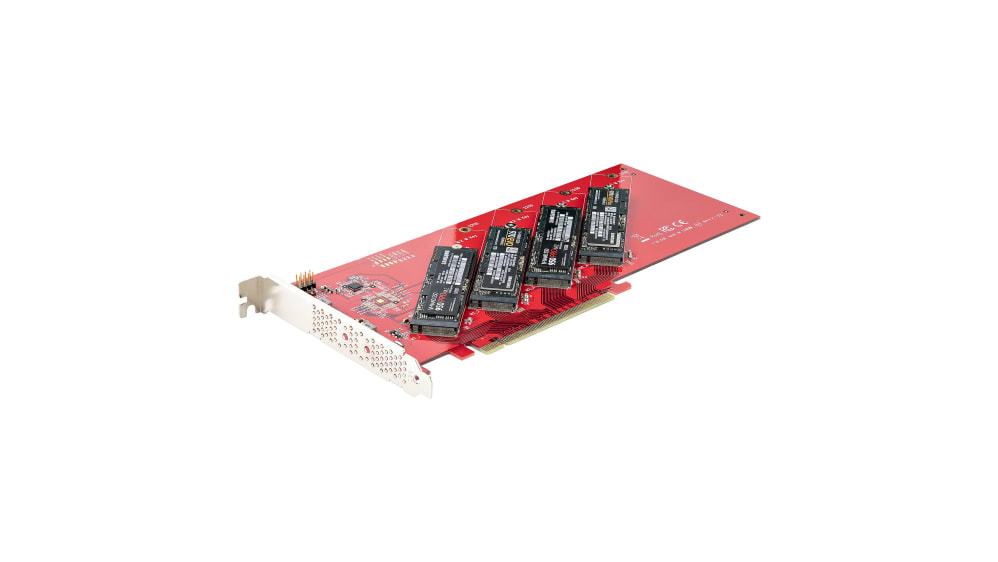 QUAD-M2-PCIE-CARD-B | StarTech.com ハードドライブアダプタ, M.2