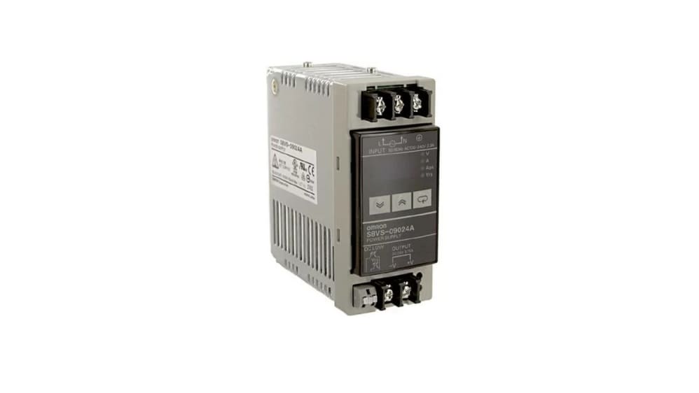 S8VS-09024S-F | Omron S8VS DINレール電源 3.75 A 240V ac 入力電圧