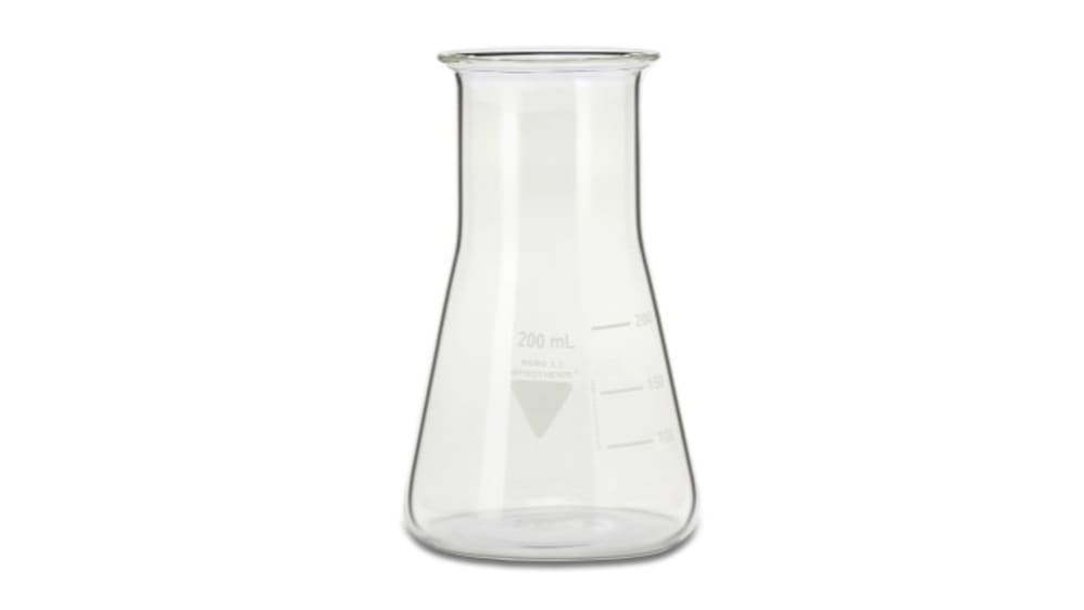 RS PRO 実験用フラスコ ホウケイ酸ガラス,200ml | RS
