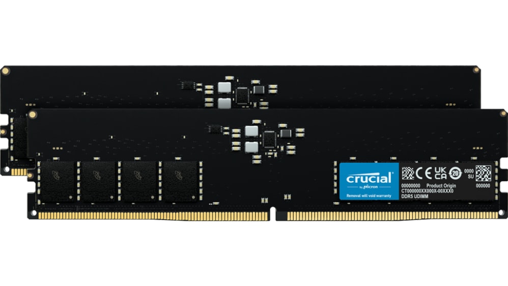 CT2K16G48C40U5 Crucial 32 GB DDR5 Desktop RAM, 4800MHz, UDIMM RS
