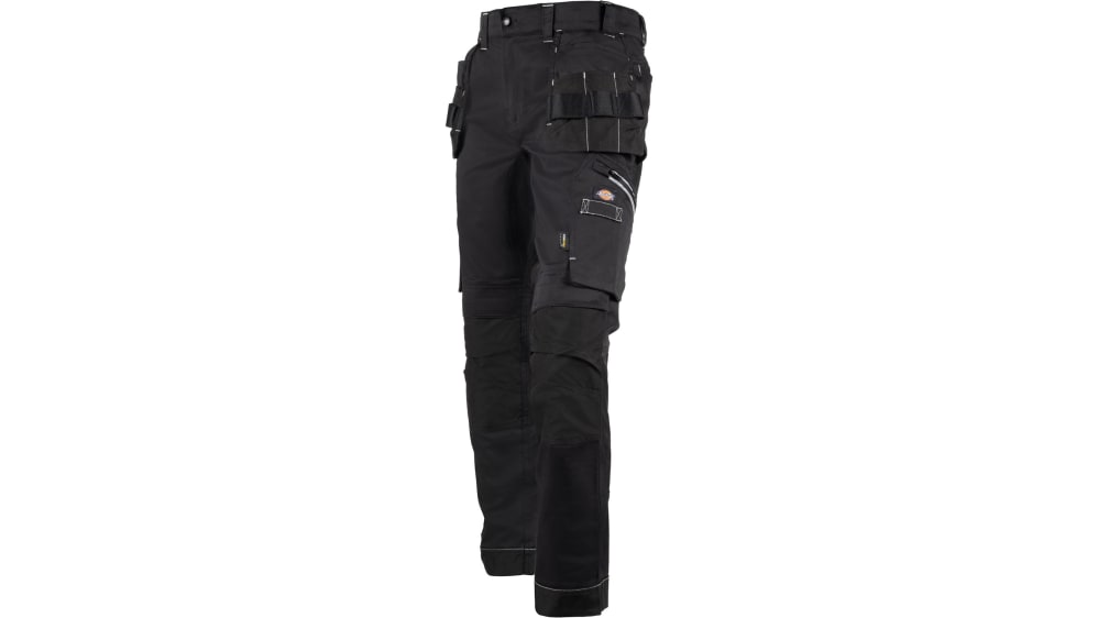 Mens black cargo work trousers discount