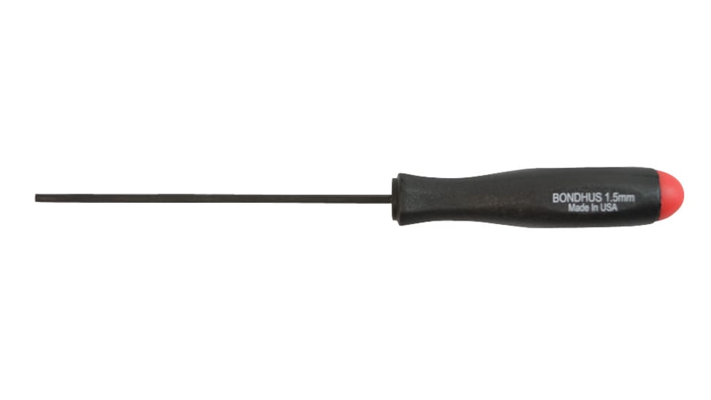 Bondhus 10610 Schraubendreher Mit Kugelkopf – 3/16 Zoll, 3,7 Zoll Schaftlänge, Made In USA