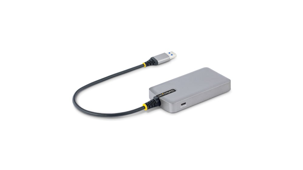 RS PRO 3 Port USB 3.0 USB A Hub, USB Bus Powered, 91 x 40.5 x 16mm