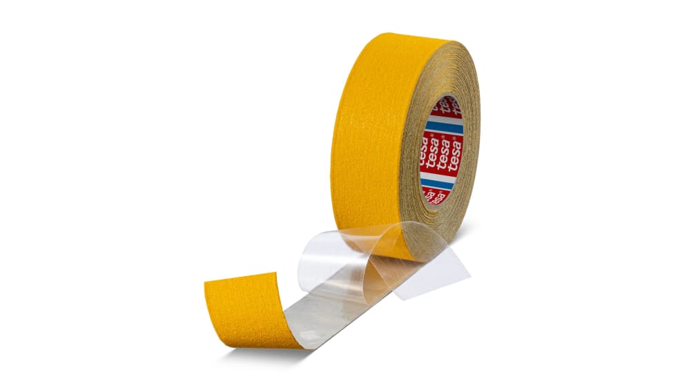 Nastro Antiscivolo Per Scale E Gradini - 5cm X 10m, Adesivo Forte, Alta Trazione, Nero/Giallo - Foto 2