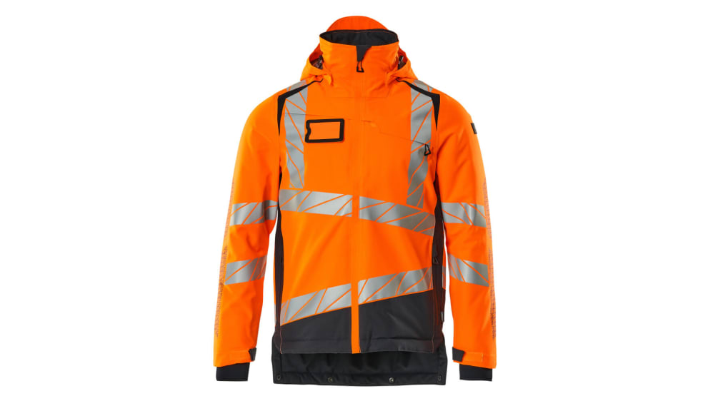 19335 231 14010 S Mascot Workwear 19335 231 Orange Navy Unisex Hi Vis Winter Jacket 92 cm RS